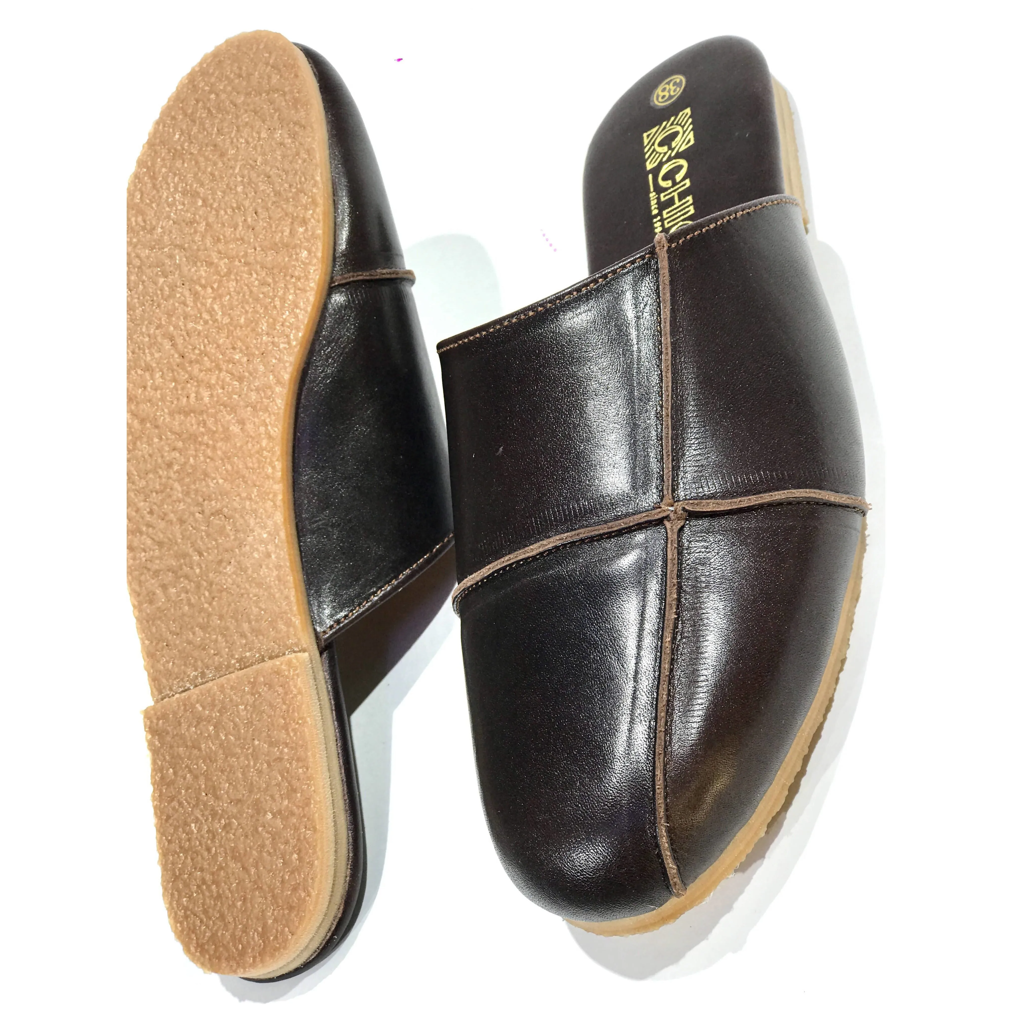 Leather Indoor/Outdoor Slippers for Women