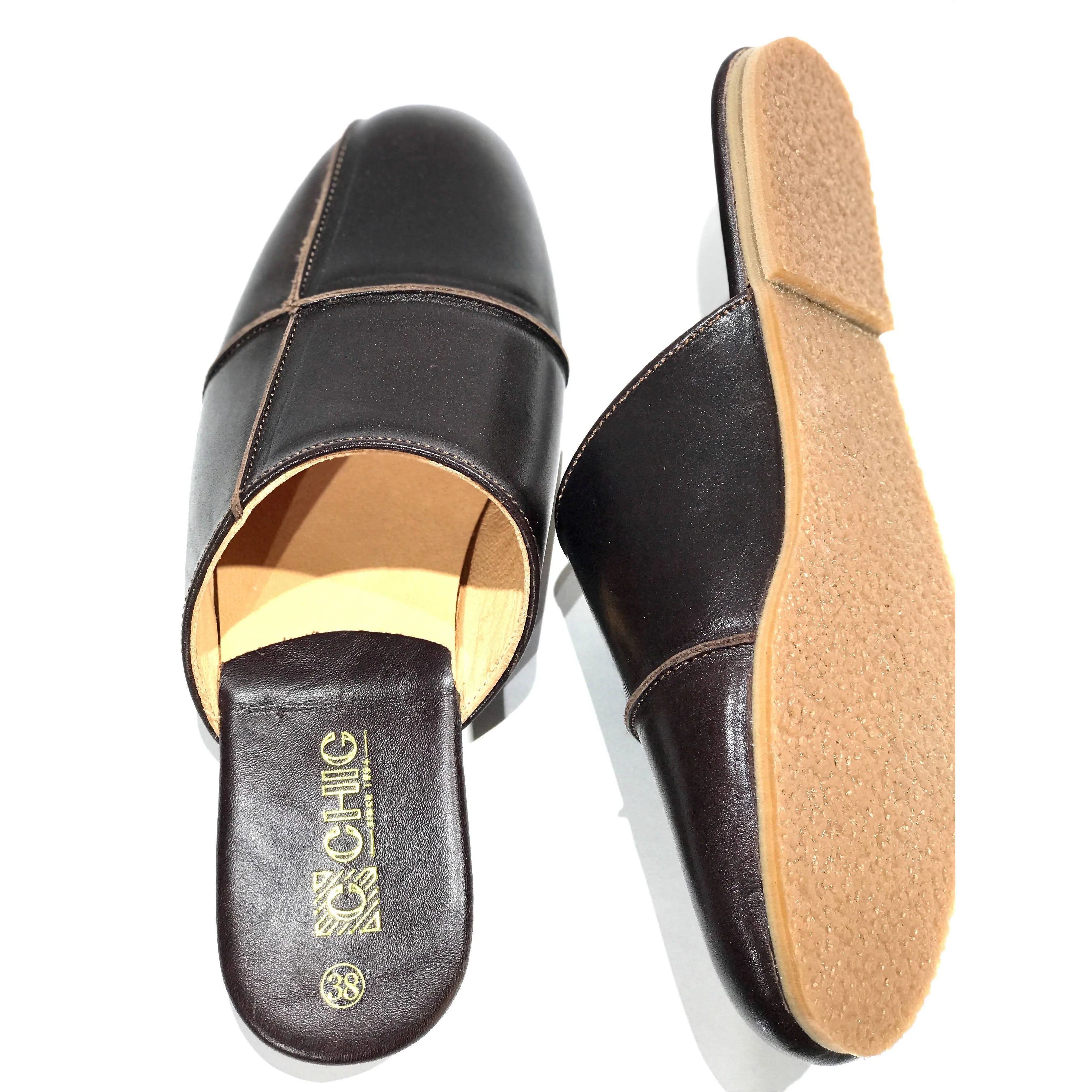 Leather Indoor/Outdoor Slippers for Women