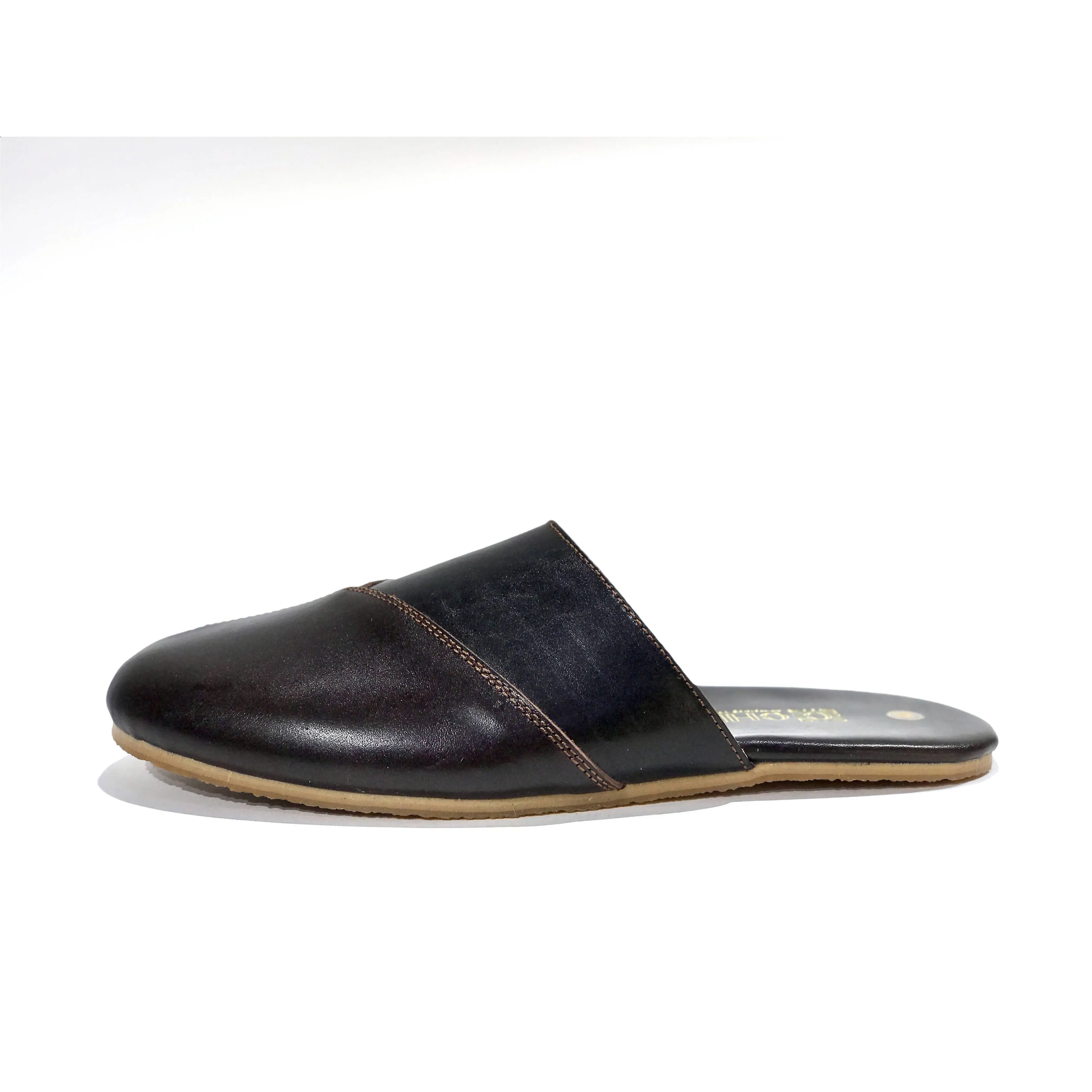 Leather Office and Home Slippers for Man