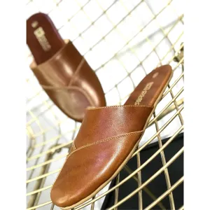 Leather Office and Home Slippers for Man