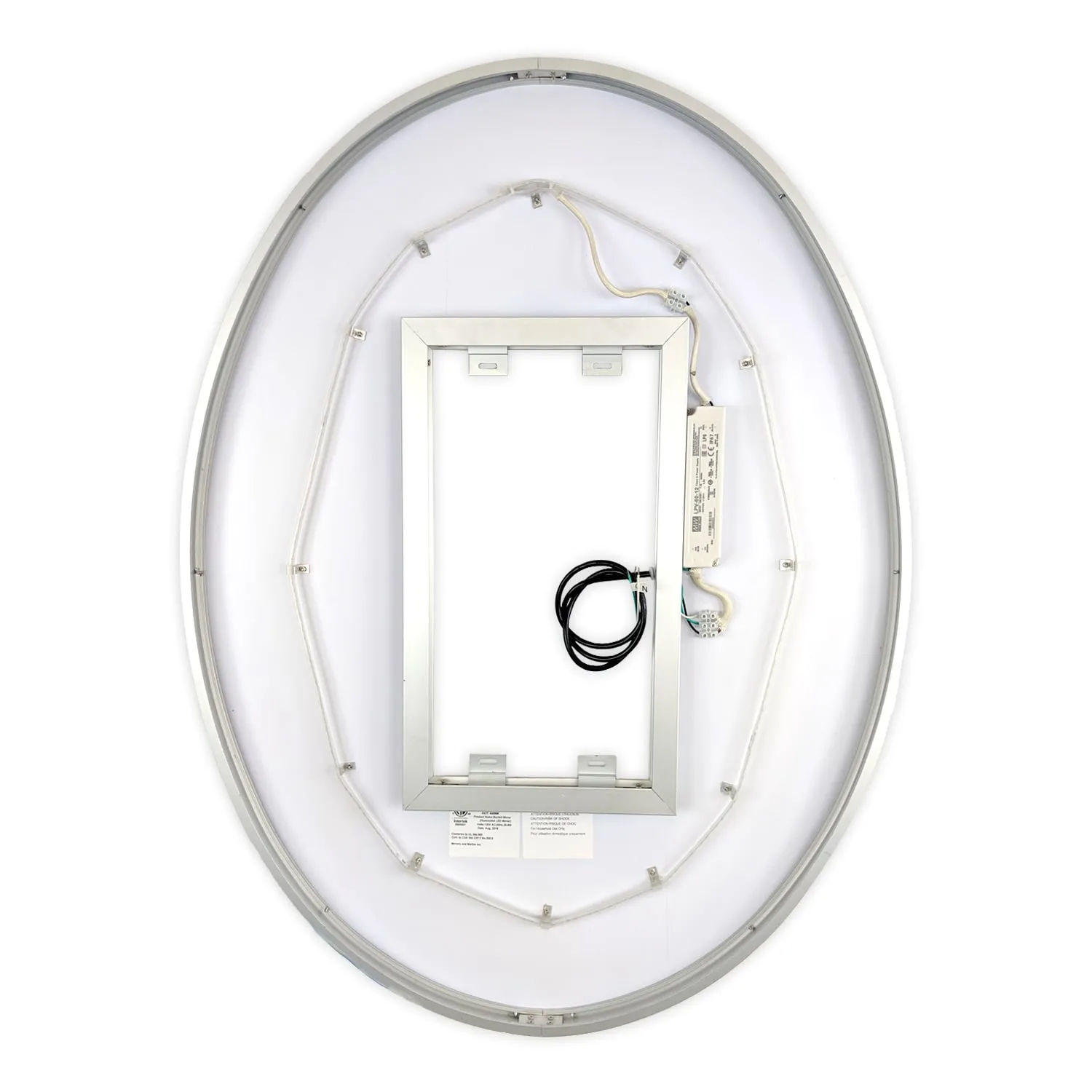 LED Mirror (Front-Lighted Oval) 24" x 32" (or 32" x 24")