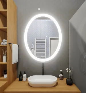 LED Mirror (Side-Lighted Oval) 30" x 36" (or 36" x 30")