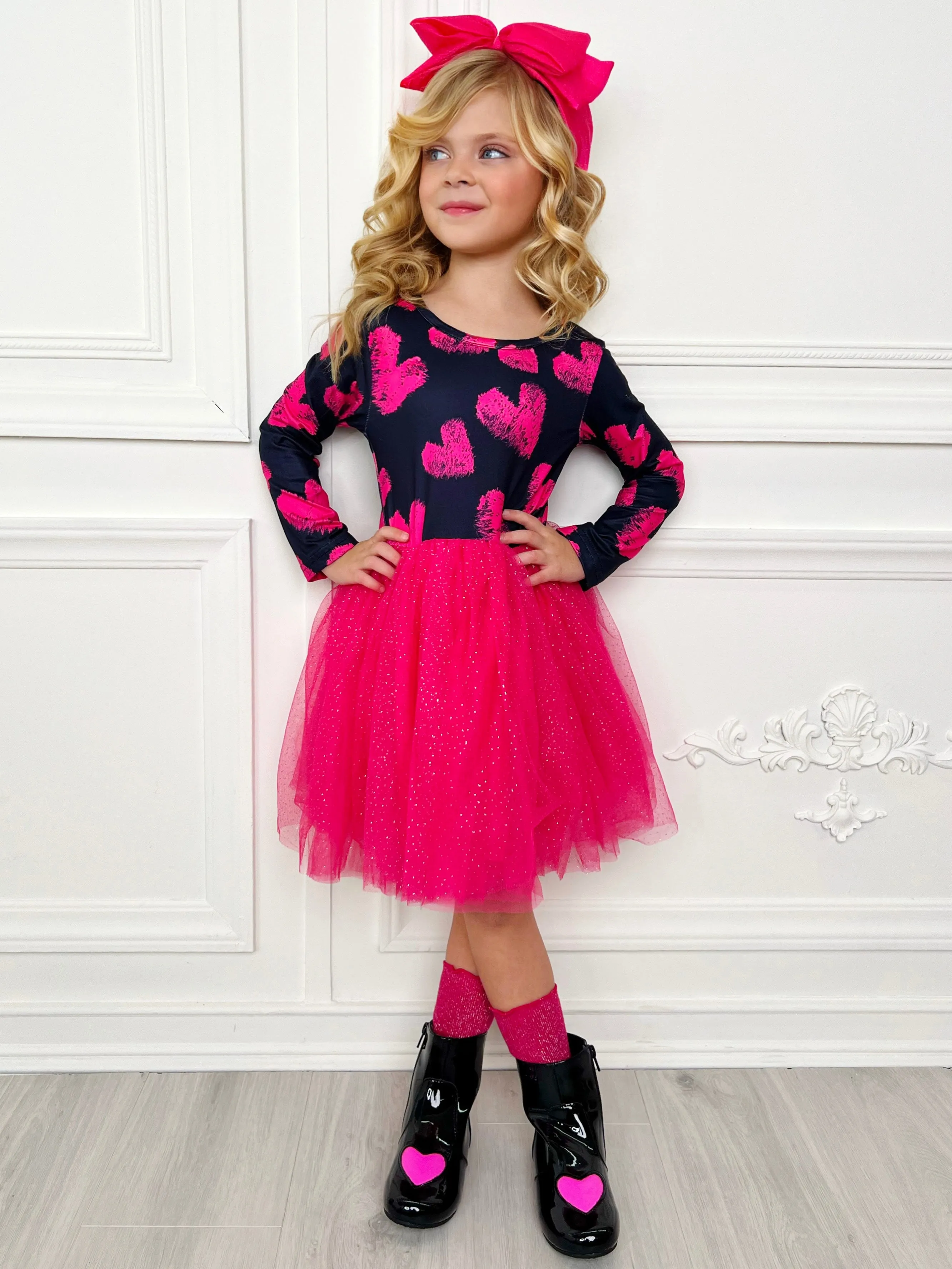 Little Miss Sweetie Shimmer Tutu Dress