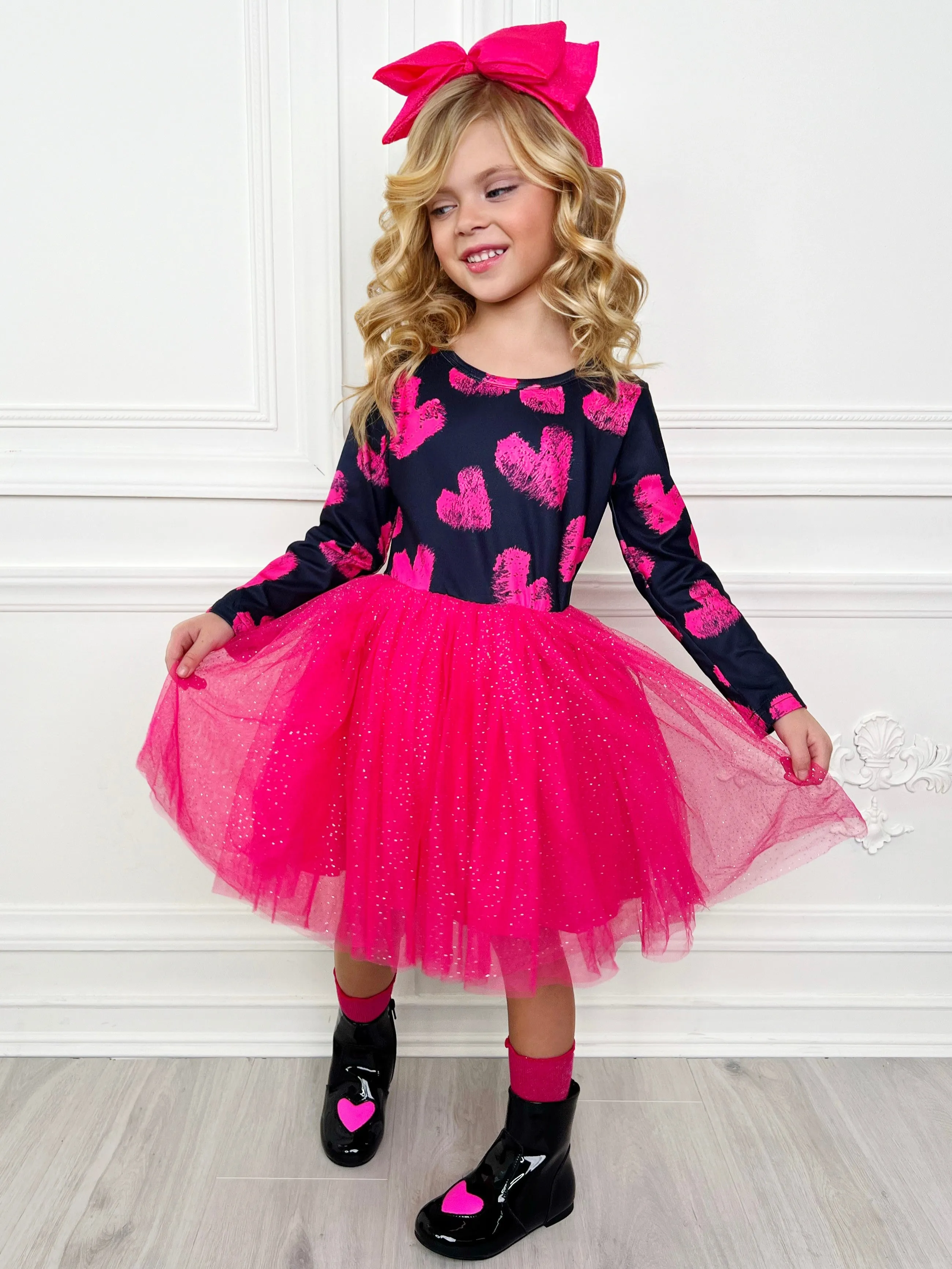 Little Miss Sweetie Shimmer Tutu Dress