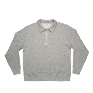 Loopwheeler Half-zip Sweat / H.Grey