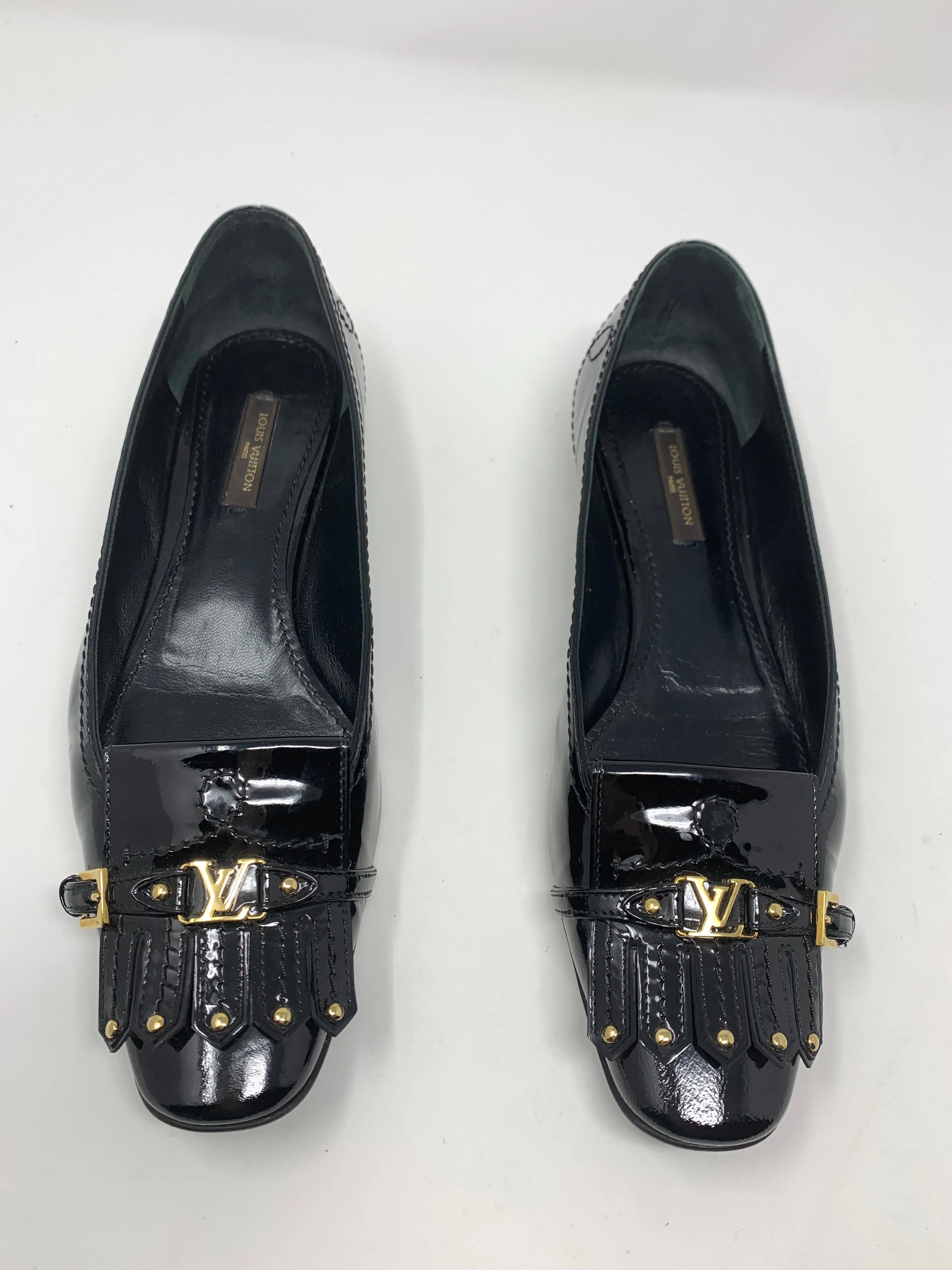 Louis Vuitton Black Patent Leather Shoes!