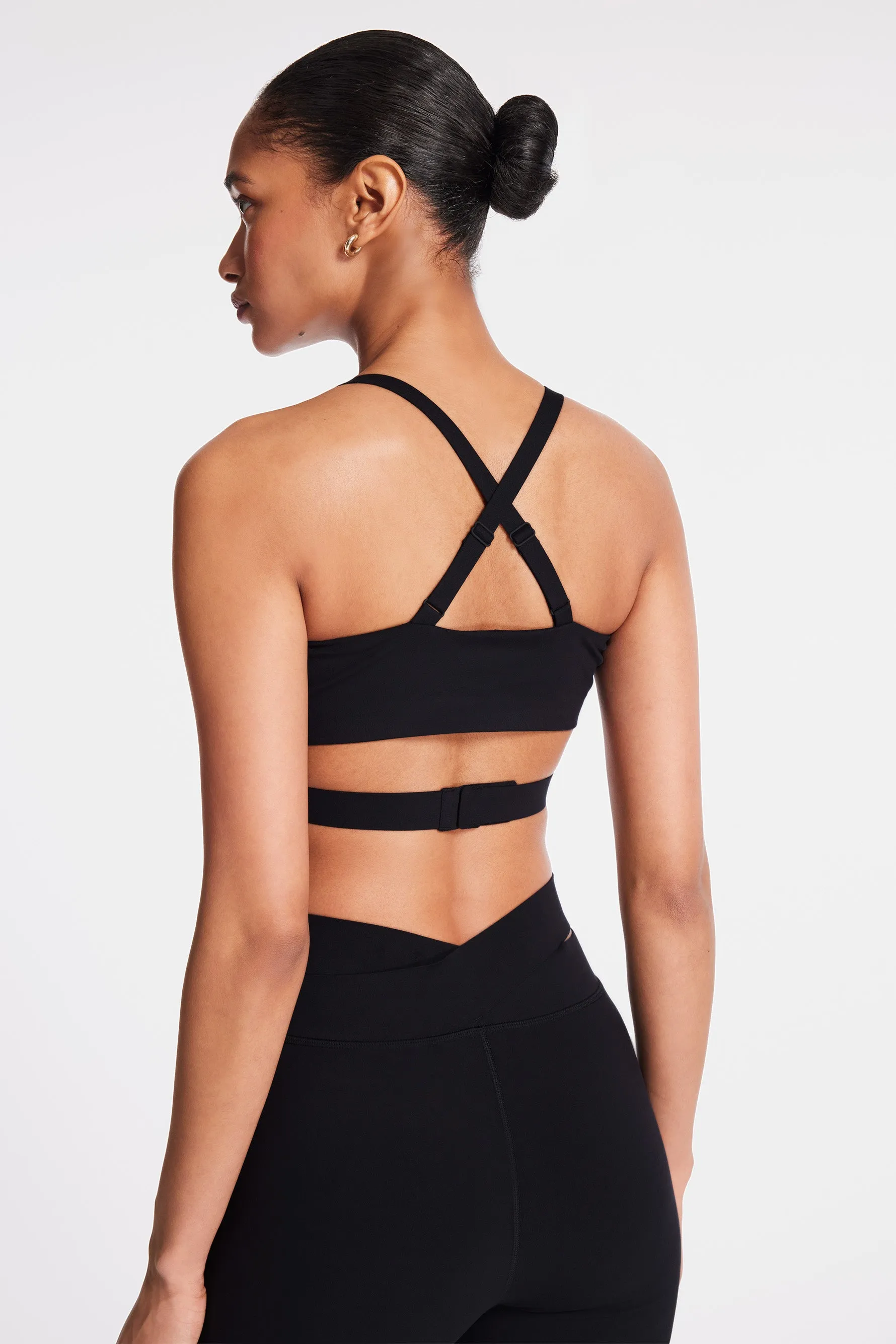 Luna Wrap Bra - Black