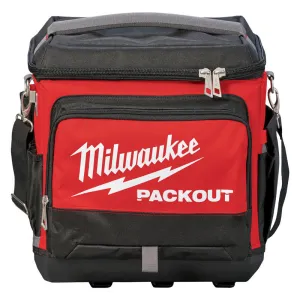 Milwaukee PACKOUT 15.75 in. W X 11.81 in. H Ballistic Nylon Cooler Utility Bag 6 pocket Black/Red 1