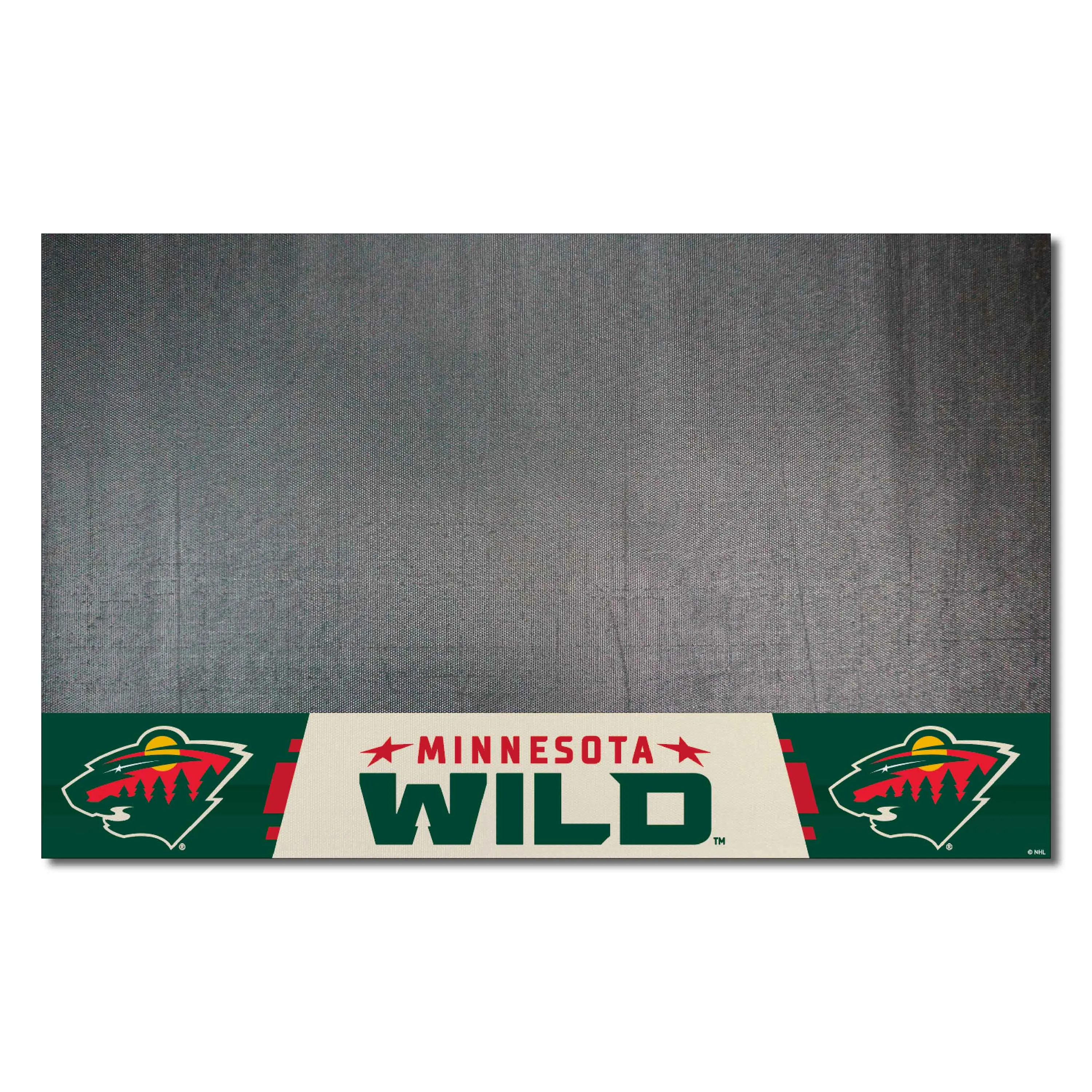 Minnesota Wild Vinyl Grill Mat - 26in. x 42in.