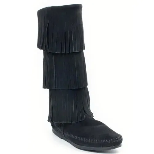 Minnetonka 3-Layer Fringe Boot - Womens Boots