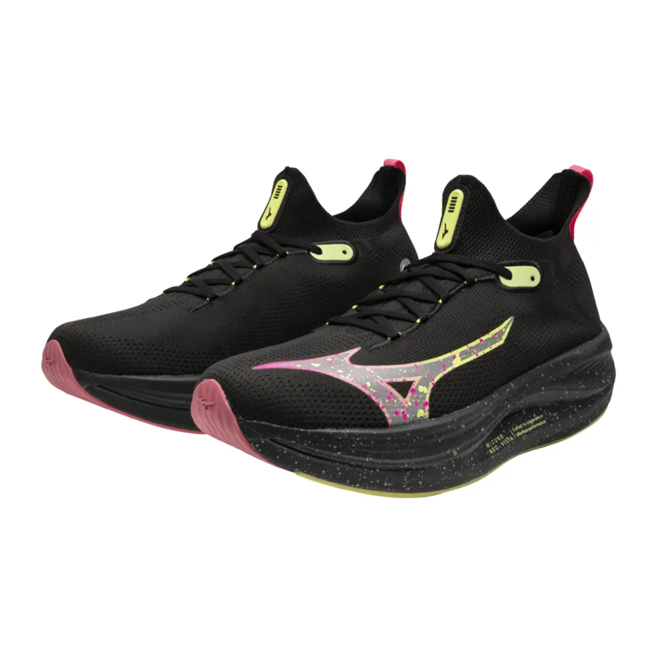 Mizuno Neo Vista Women's Running Shoes in Black Silver/Pink Tetra AW24