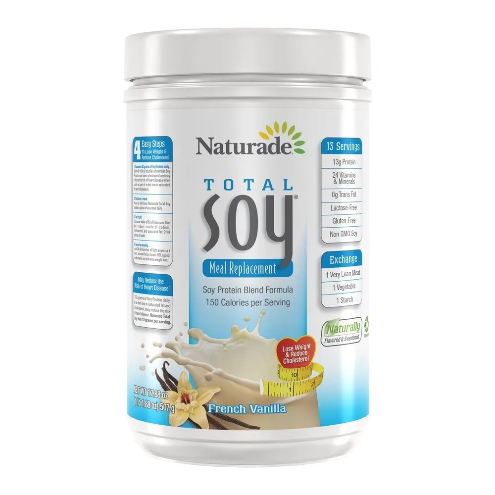 Naturade Products Total Soy Meal Replacement - French Vanilla 1.1 lbs Powder