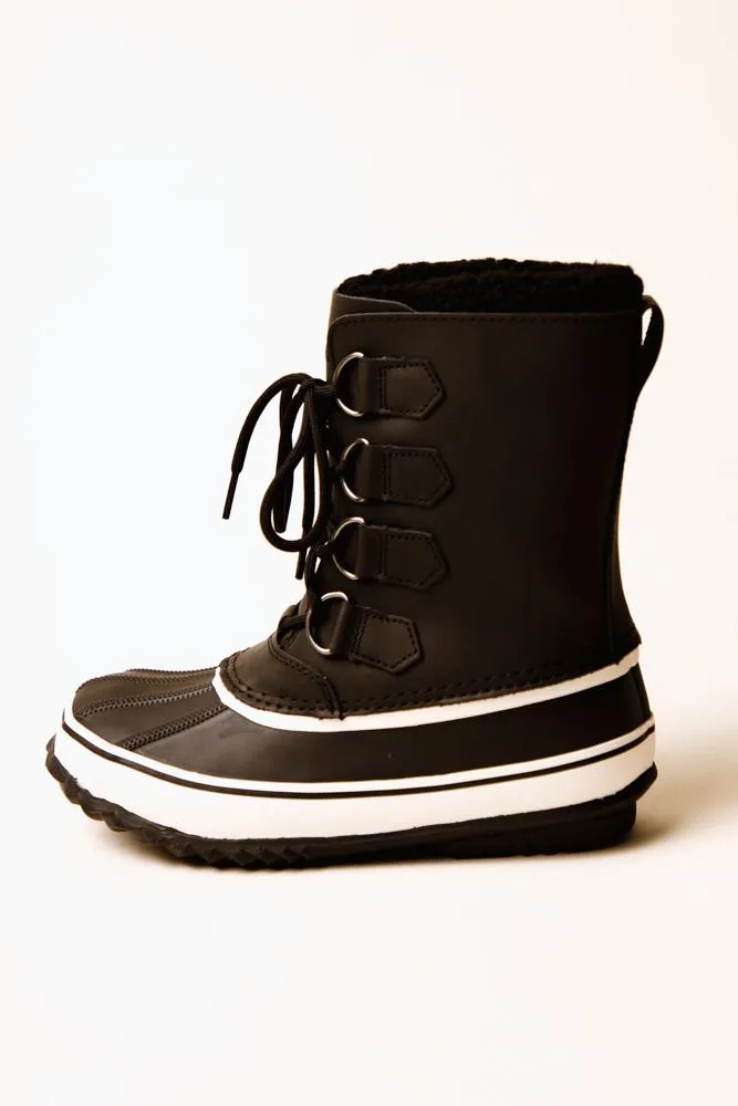 Nava Sport Leather Boot in Black