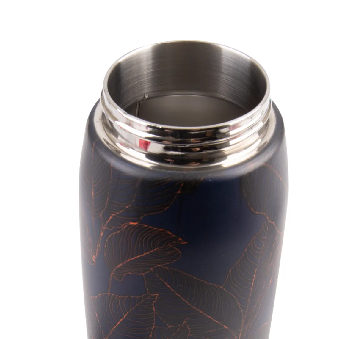 Oasis Insulated Sports Bottle with Sipper 780ml - Navy Leaves