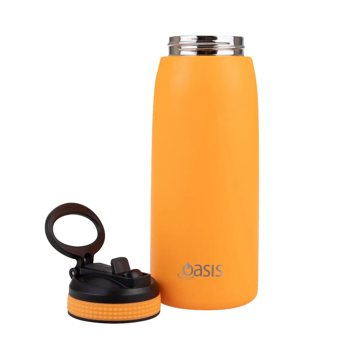 Oasis Insulated Sports Bottle with Sipper 780ml - Neon Orange