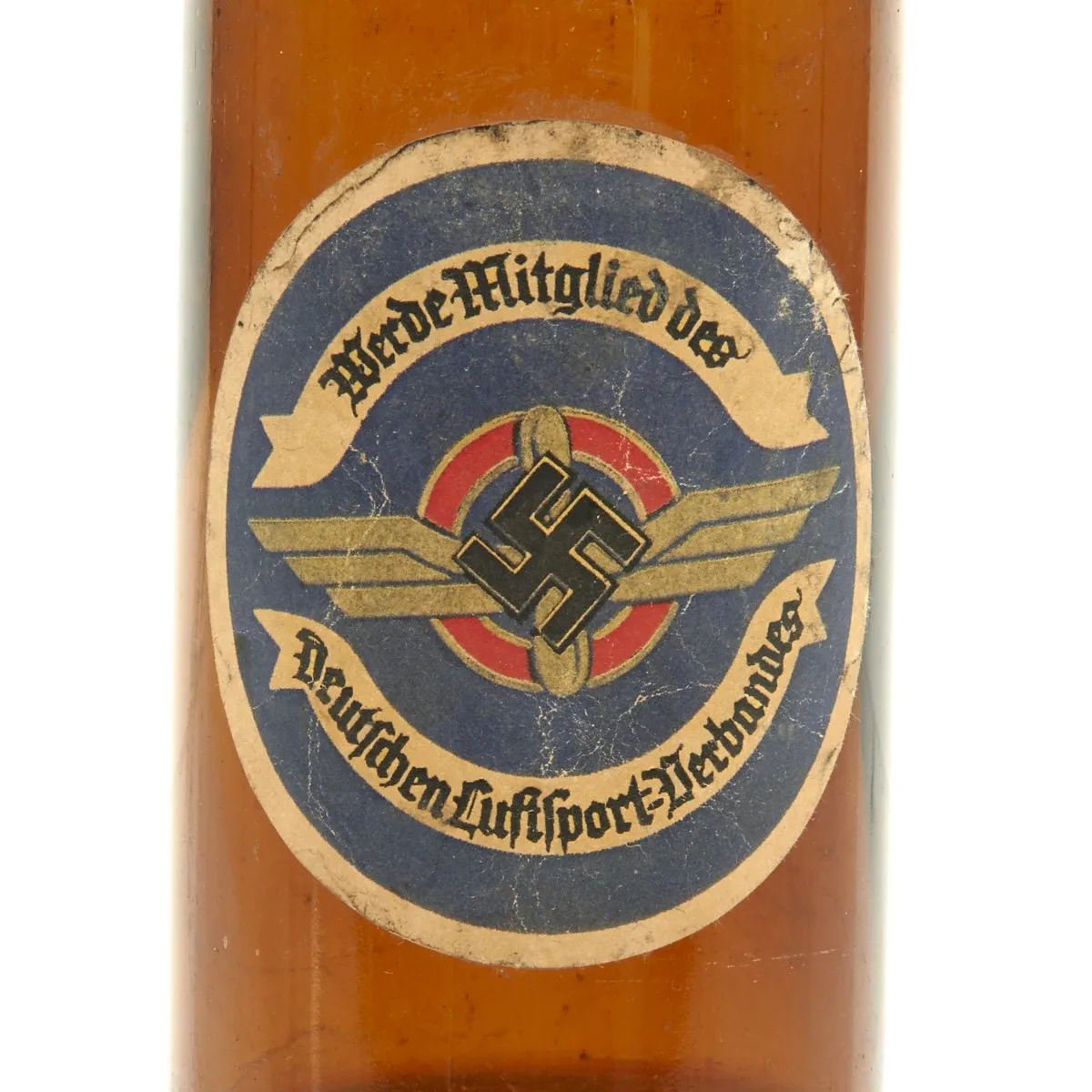 Original German Pre-WWII Air Sports Association Flip-Top Beer Bottle - Deutschen Luftsport-Derbandes