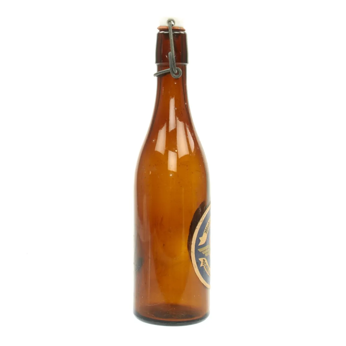 Original German Pre-WWII Air Sports Association Flip-Top Beer Bottle - Deutschen Luftsport-Derbandes