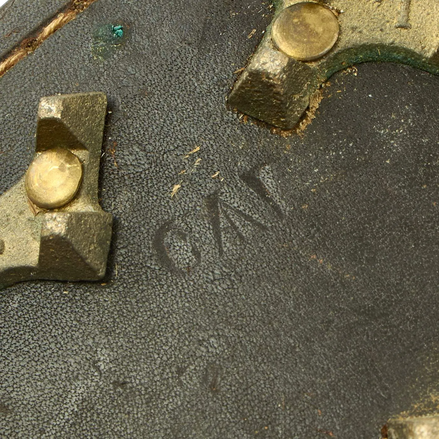 Original Pair of Unissued WWII Australian Pattern 10085 Boots with Brass "Jungle Cleats" & Trees - dated 1944