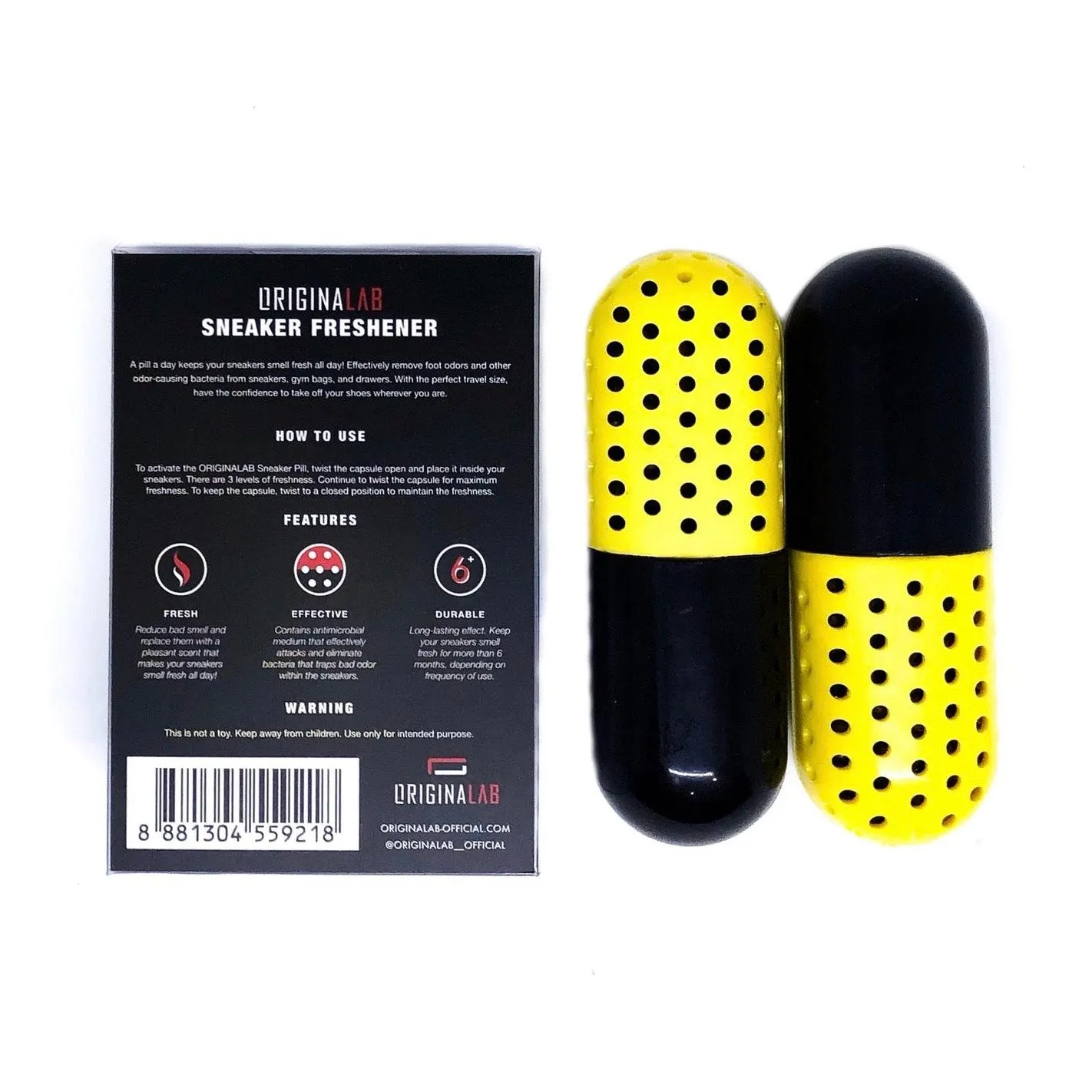 ORIGINALAB Sneaker Freshener Yellow Pills x1 Pair