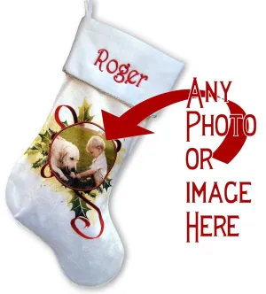 Photo Christmas Stocking - Free personalization