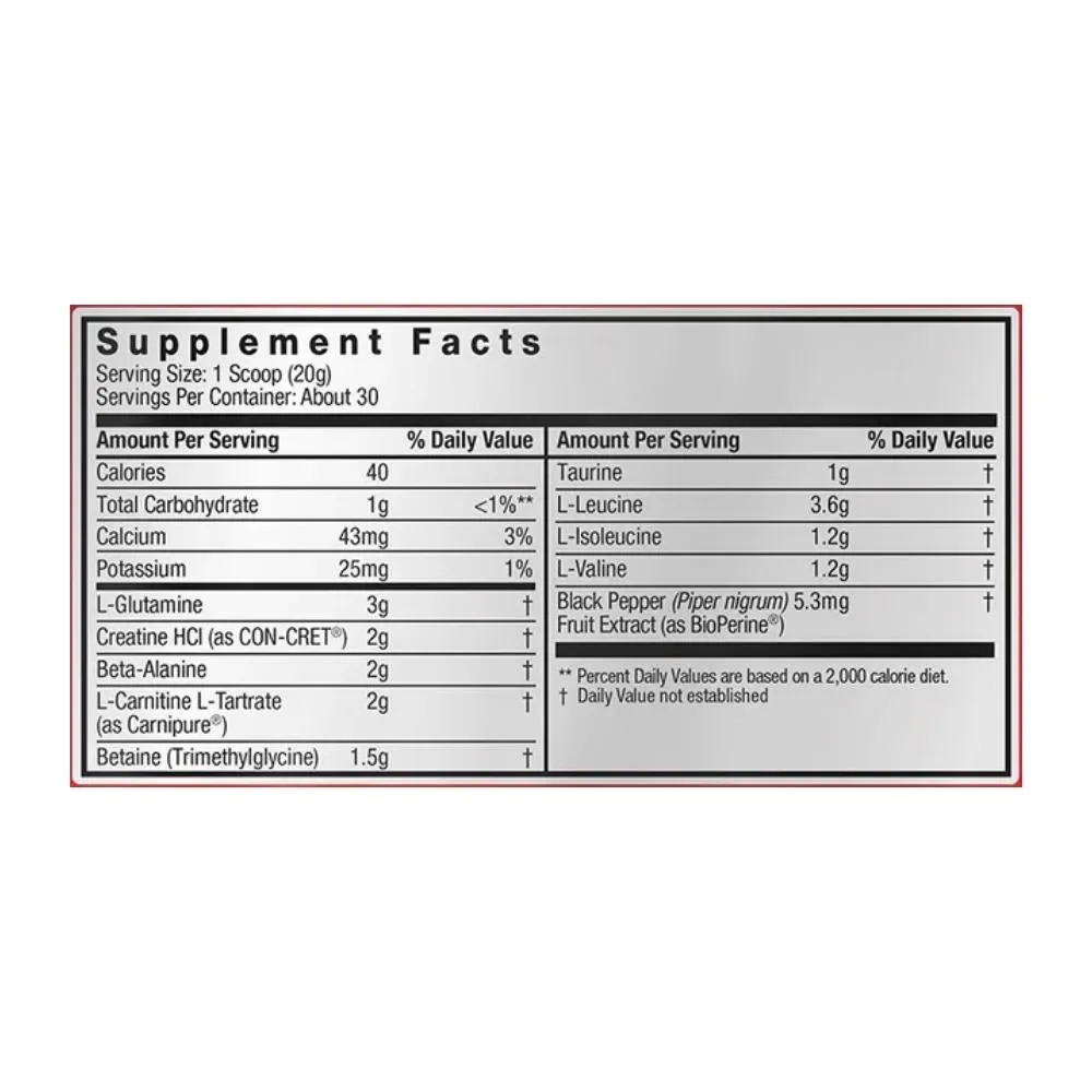 Post JYM BCAAs  Recovery Matrix Post Workout 1.4lbs