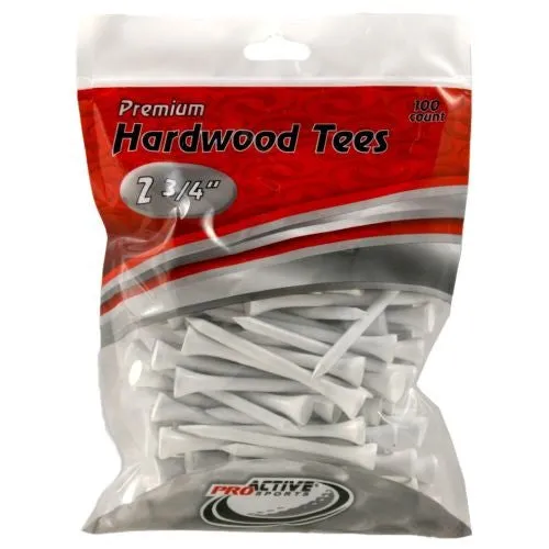 Premium Hardwood Golf Tees - 2.75"