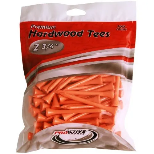 Premium Hardwood Golf Tees - 2.75"