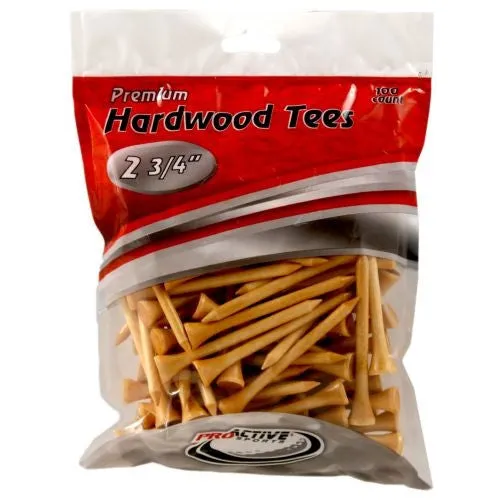 Premium Hardwood Golf Tees - 2.75"