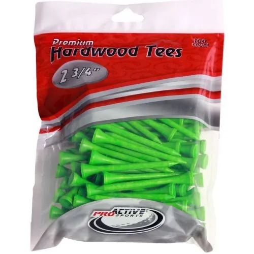 Premium Hardwood Golf Tees - 2.75"