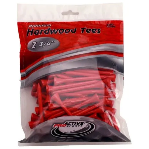 Premium Hardwood Golf Tees - 2.75"