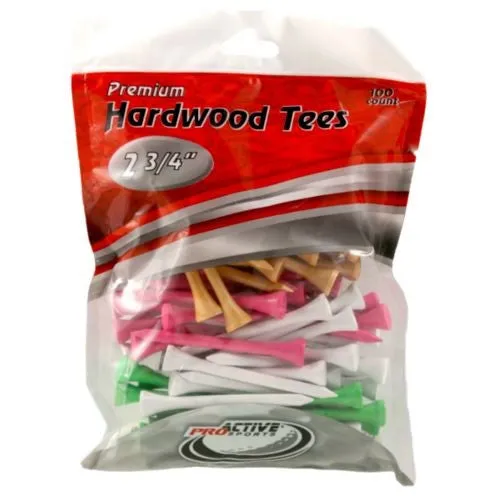 Premium Hardwood Golf Tees - 2.75"