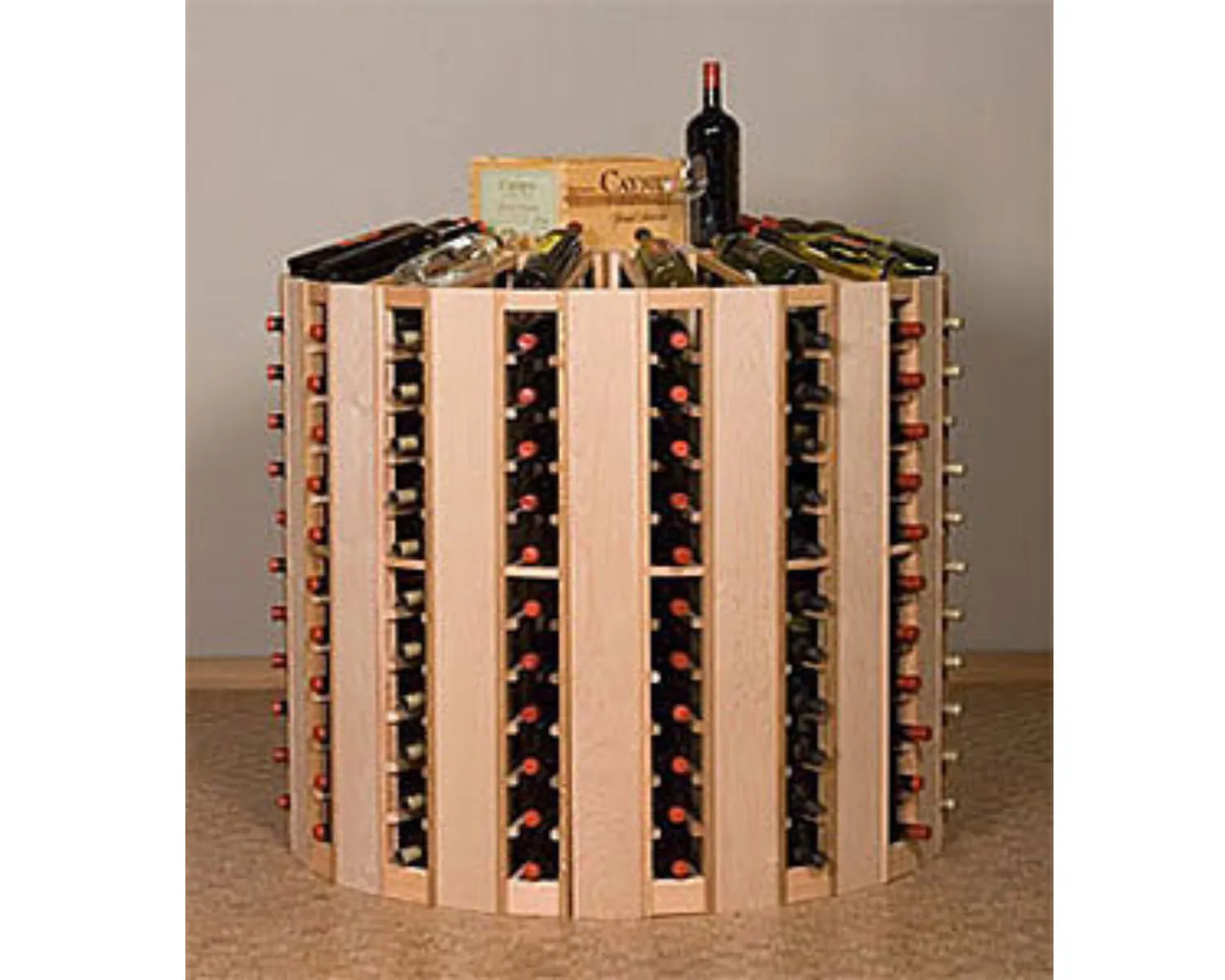 Retail 21 Rounder - Wood Wine Rack