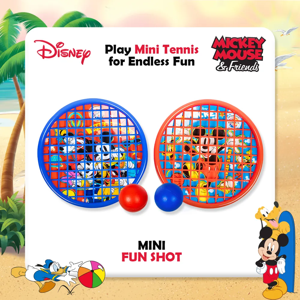 Return Gifts - Mini Fun Shot Hand Tennis Mickey & Friends (Pack of 3,5,12)