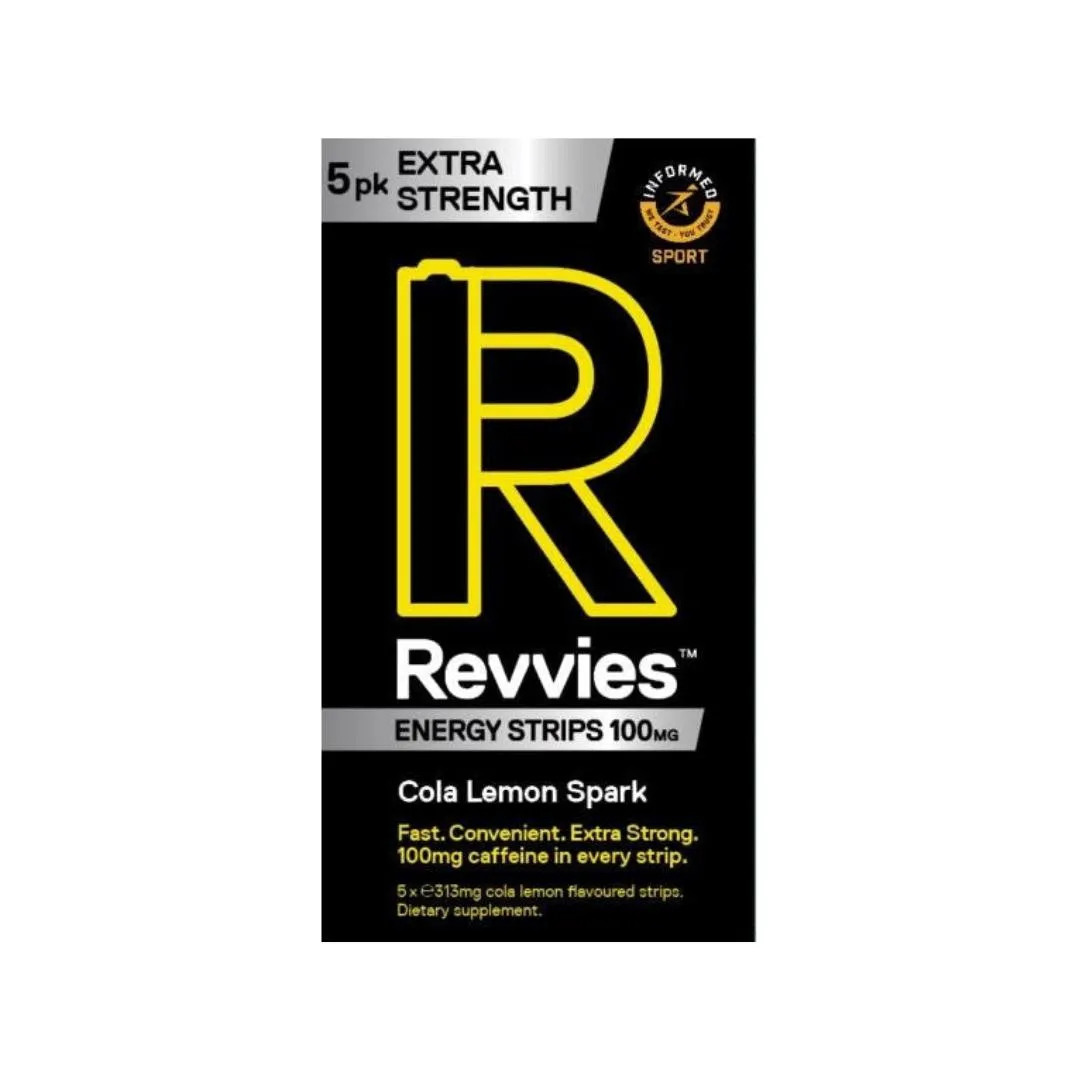 Revvies Extra Strength - Cola Lemon 100mg (5 Strips)