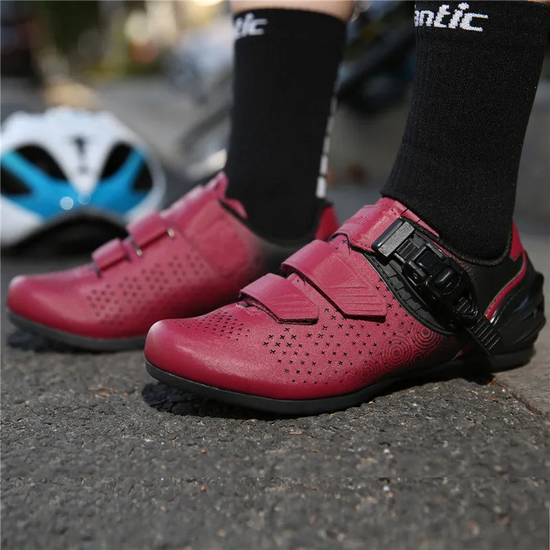 Santic Diana Red Women Road Cycling Shoes