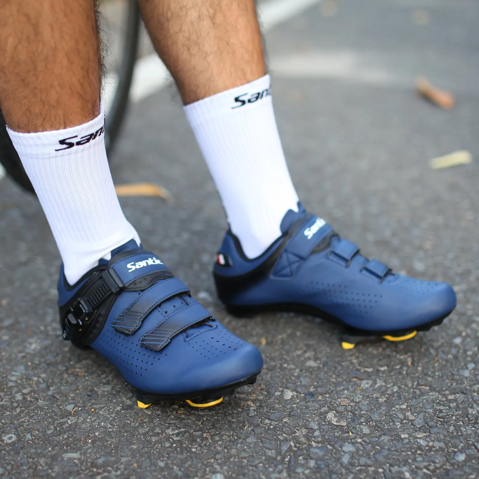 Santic LongMarch Navy Men & Women Road Cycling Shoes