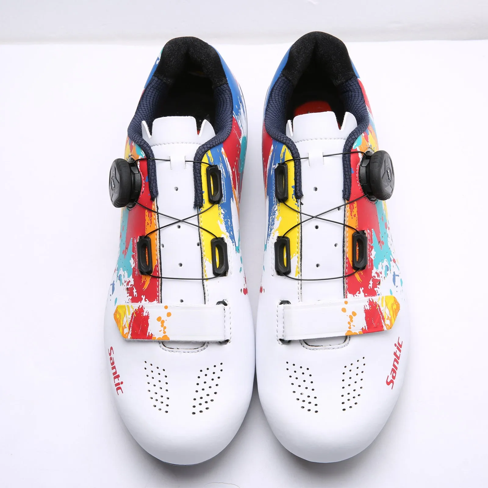 Santic Picasso White Men & Women Road Cycling Shoes