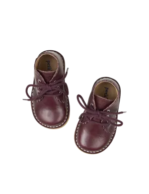 Scallop Boot - Plum