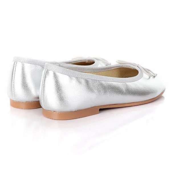 SILVER PLATED GIRLS BALLERINA SHOE