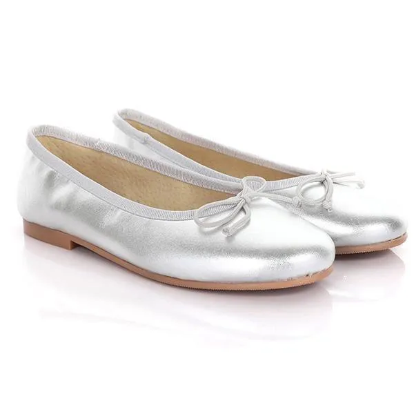 SILVER PLATED GIRLS BALLERINA SHOE