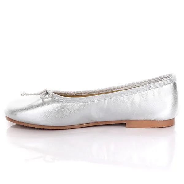 SILVER PLATED GIRLS BALLERINA SHOE