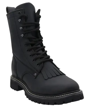 Silverton Lacer 8 All Leather Work Boots (Black)