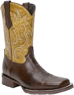 Silverton Medford All Leather Square Toe Boots (Chocolate)