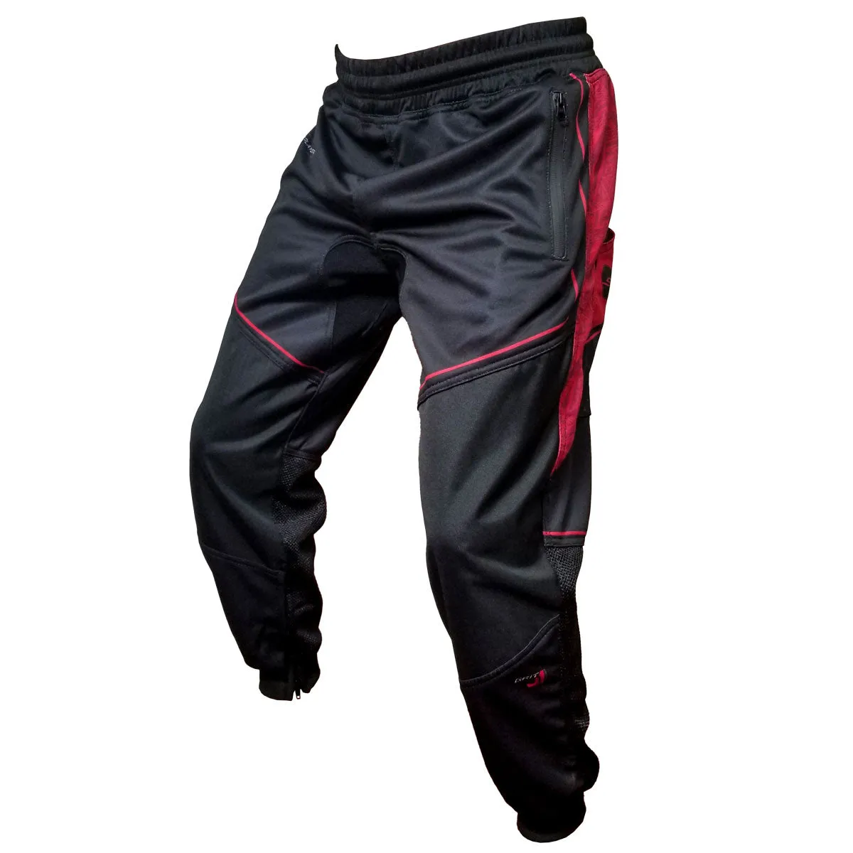 Social Paintball Grit J1 Jogger Pants - Black Red