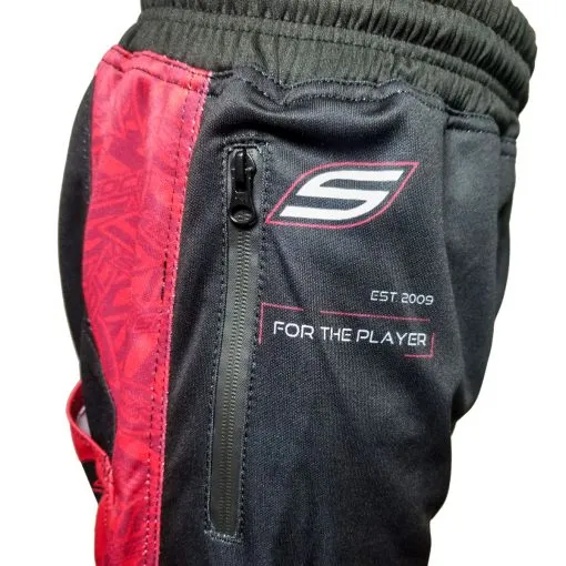 Social Paintball Grit J1 Jogger Pants - Black Red