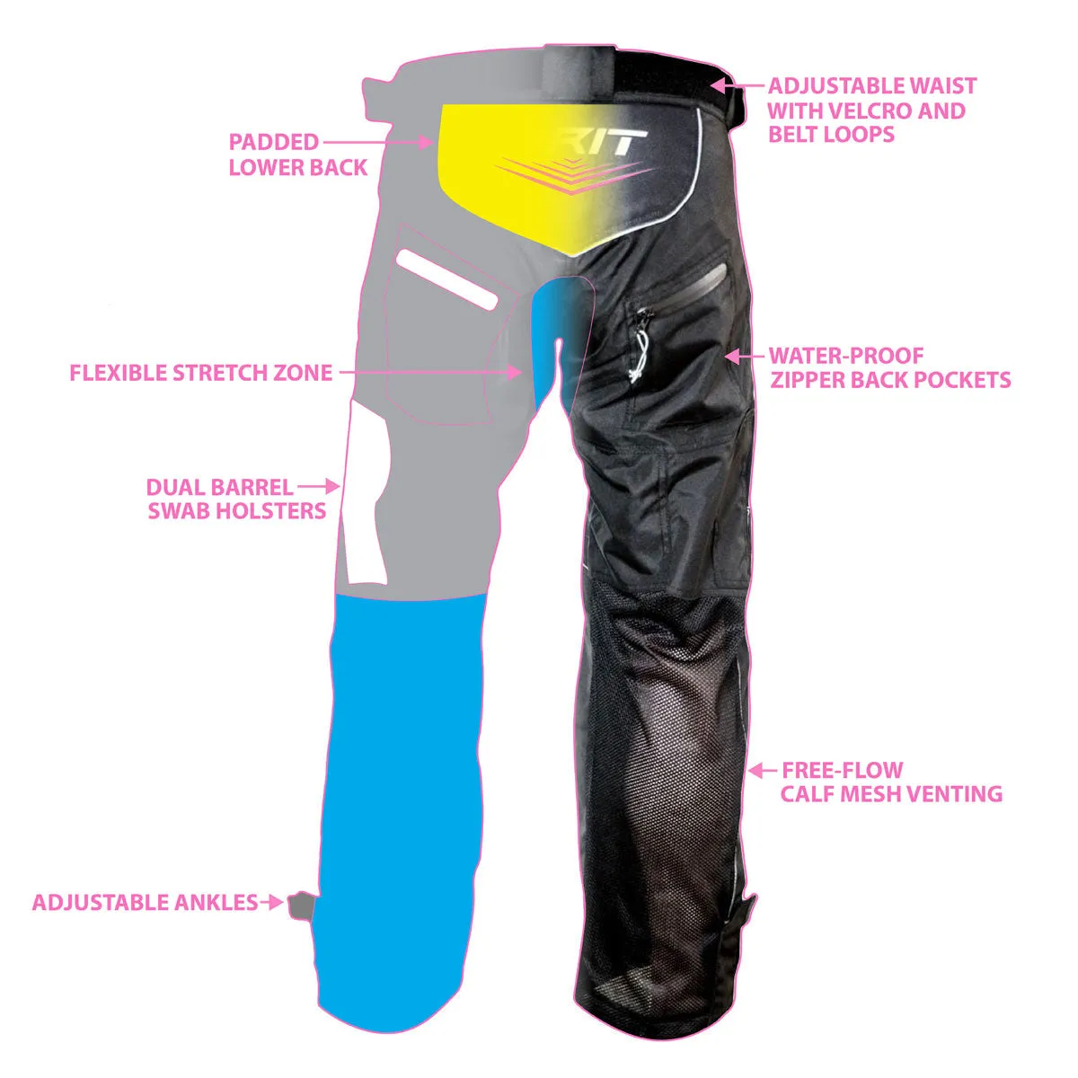 Social Paintball Grit V3 Pants - Rockstar Energy