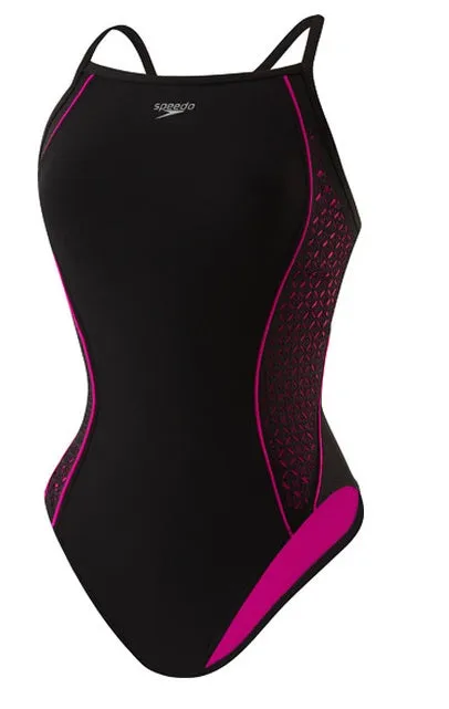 SPEEDO Laser Cut Clip Back One Piece Swimsuit - Endurance Lite