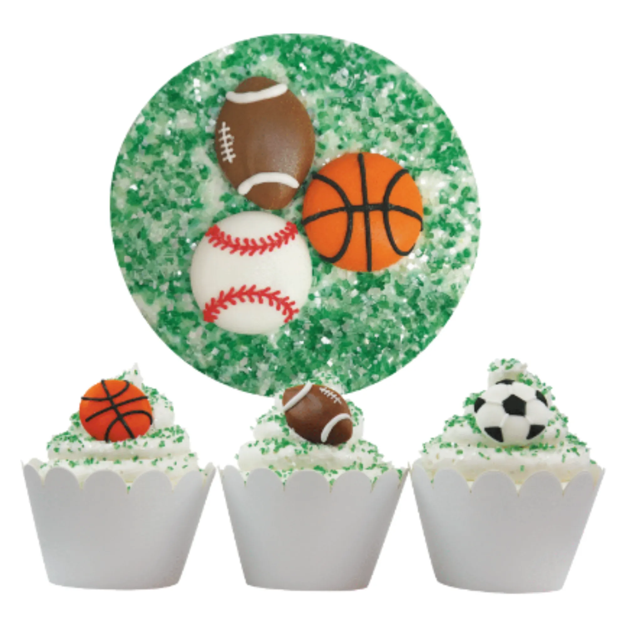 Sports Designer Glittery Decorating Kit