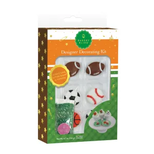 Sports Designer Glittery Decorating Kit