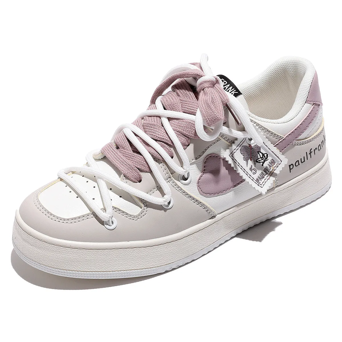 Sports Female Cool Contrast Color Board Canvas Shoes